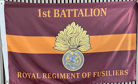 1st Battalion Royal Regiment of Fusiliers 5 x 3 Colors Flag ( 1RRF )