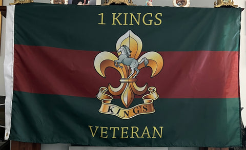 1 Kings Regiment 5 x 3 Veteran Colours Flag ( 1KR-V )