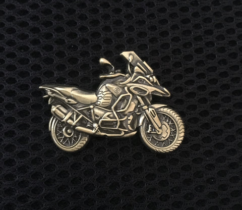 BMW R1250 GSA  GEN 1 ) Antique Bronze 3D Lapel Badge