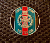 Royal Green Jackets Veteran ( RGJ-V ) Colours Lapel Badge C07