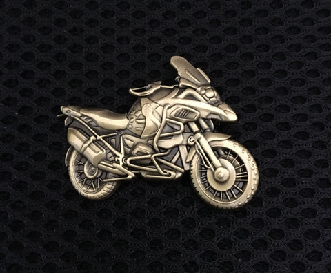 BMW R1200 GS ( GEN 1 ) Antique Bronze 3D Lapel Badge