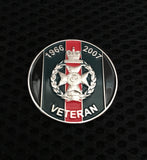 Royal Green Jackets Veteran ( RGJ-V ) Colours Lapel Badge C07