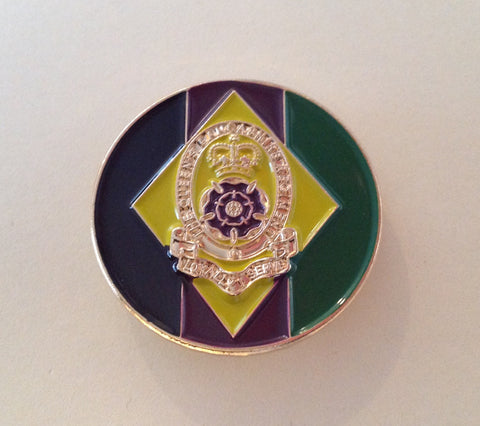 Queen's Lancashire Regiment ( QLR-B ) Colours Lapel Badge 30mm C01
