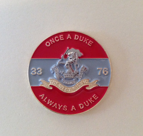 Duke of Wellington Regiment ( DWR-B ) Colours Lapel Badge 30mm C46