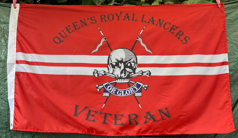 Queen’s Royal Lancers 5 x 3 Colours Veteran flag  ( QRL-V )