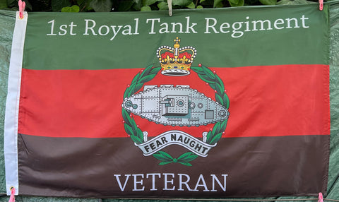 1st Royal Tank Regiment Veteran Colours 5 x 3 Flag ( RTR )