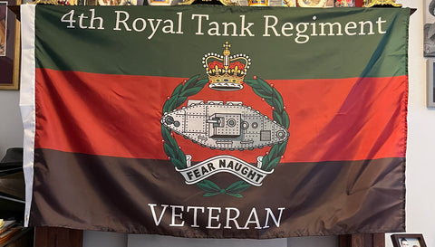 4th Royal Tank Regiment 5 x 3 Colours Flag ( RTR )