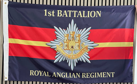 1st Battalion Royal Anglian Regiment 5 x 3 Colours Flag ( 1RANG )