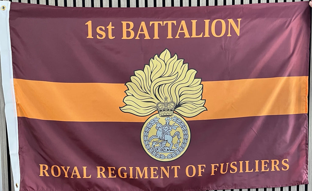 1st Battalion Royal Regiment of Fusiliers 5 x 3 Colors Flag ( 1RRF ...