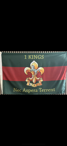 1 Kings Nec Aspera Terrent 5' x 3' Flag ( 1KR-NEC )