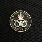 Staffordshire Regiment Veteran ( SR-V ) Colours Lapel Badge 3D 30mm C06