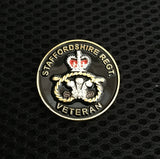 Staffordshire Regiment Veteran ( SR-V ) Colours Lapel Badge 3D 30mm