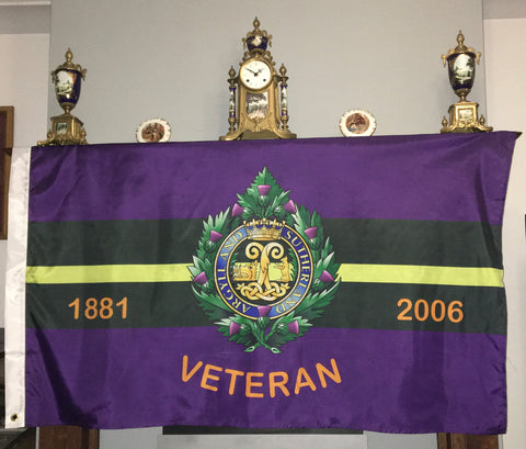 Argyll and Sutherland Highlanders Veteran 5’ x 3’ Colours Flag ASH-V