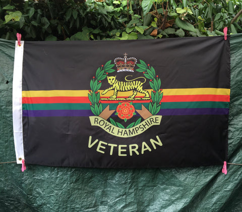 Royal Hampshire Regiment 5’ x 3’ Veteran Colours Flag ( RHR-V )