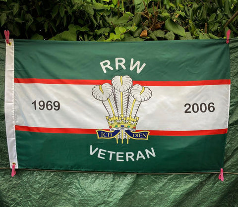 Royal Regiment of Wales Veteran 5’ x 3’ Colours Flag ( RRW-V )