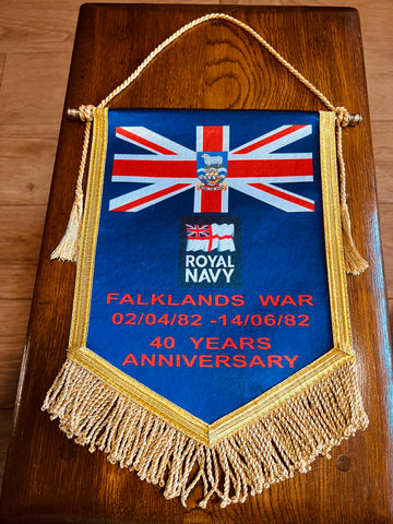 Royal Navy Falklands War 40th Anniversary Pennant ( RN/FW-P )