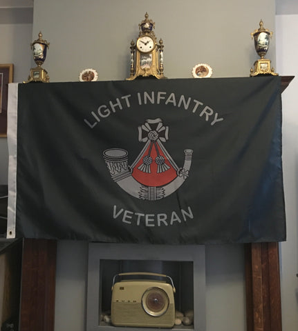 Light Infantry Veteran 5’ x 3’ Colours Flag LI-V
