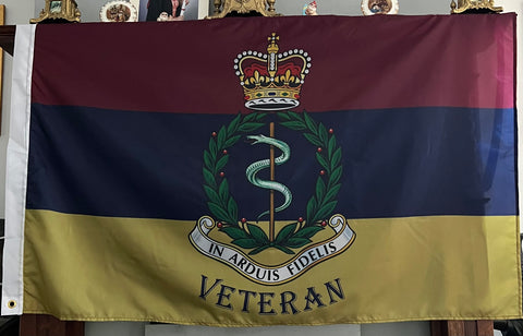 Royal Army Medical Corps Veteran 5 x 3 Colours Flag ( RAMC ) V/F