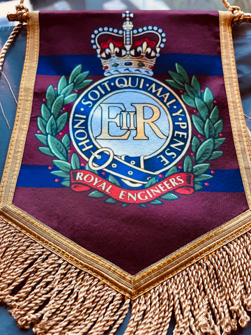 Royal Engineers Colours Pendant ( RE/P )