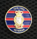 RAOC Veteran 1918-1993 ( RAOC-V ) 3D 28mm Lapel Badge