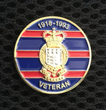 RAOC Veteran 1918-1993 ( RAOC-V ) 3D 28mm Lapel Badge