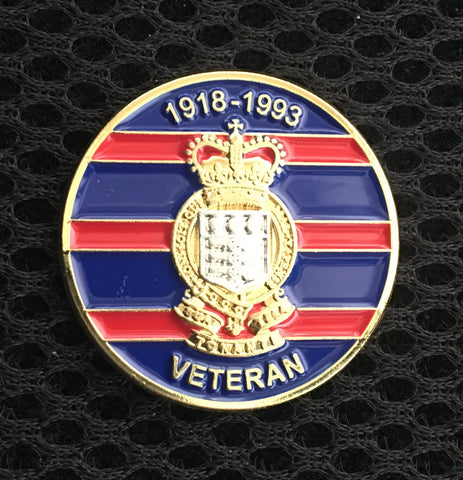 RAOC Veteran 1918-1993 ( RAOC-V ) 3D 28mm Lapel Badge