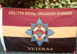 4th/7th Royal Dragoon Guards Veteran 5 x 3 Colours Flag ( 4/7RDG-V ) as