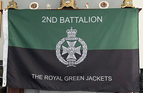 2nd Bn Royal Green Jackets 5 x 3 Flag ( 2nd BN RGJ )