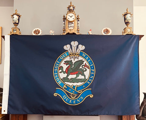 Queens Regiment 5’ x 3’ Colours Flag ( QR )