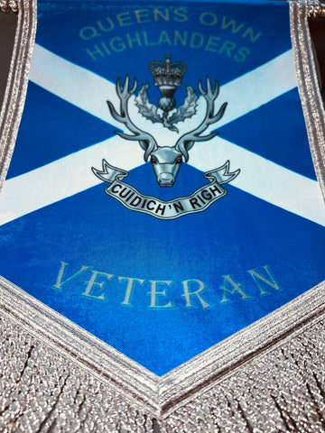 Queens Own Highlanders Veteran Colours Pendant ( QOH-V/P )