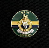 Queen's Royal Irish Hussars Veteran  ( QRIH-V ) Colours Lapel Pin 30mm