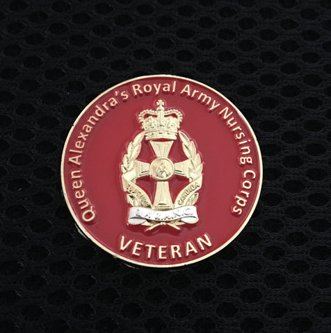 Queen's Alexandra a Royal Army Nursing Corps Veteran ( QARANC-V ) Lapel Badge 30mm