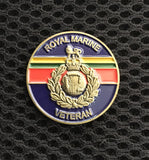 Royal Marine Veteran ( RM-V ) Colours Lapel Badge 3D 28mm