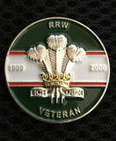 Royal Regiment of Wales ( RRW-S/A ) Self Adhesive Mobile Disc 30mm 3D