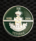 The Green Howard’s Veteran ( G.HOW-V ) Colours Lapel Badge 30mm 3D