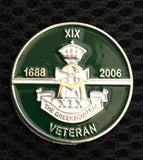 The Green Howard’s Veteran ( G.HOW-V ) Colours Lapel Badge 30mm 3D C30