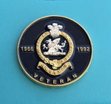 Queen’s Regiment Veteran ( QR-V ) Colours Lapel Pin 3D 28mm