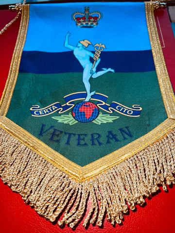 Royal Corps of Signals Veteran Pendant ( RCS-V/P ) Gold Fringe