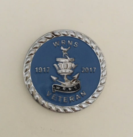 WRNS Colours Pin 1917-2017 100 years centenary 25mm