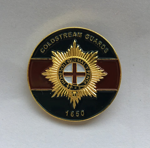Coldstream Guards ( CG-B ) Colours Lapel Badge 30mm 3D