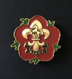 King's Regiment ( KR-AB ) Flower 🌺 of Remembrance Pin