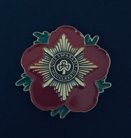 Irish Guards ( IG-03 ) Flower 🌺 of Remembrance Pin