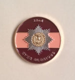 Cheshire Regiment ( CR-B ) Colours Lapel Badge 30mm