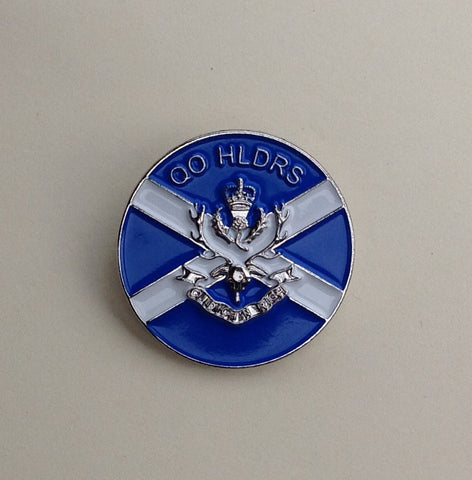 Queen's Own Highlanders ( QOH-B) 30 mm 3D Lapel Badge