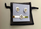 Kings Regiment Cuff Link/Tie Pin Set