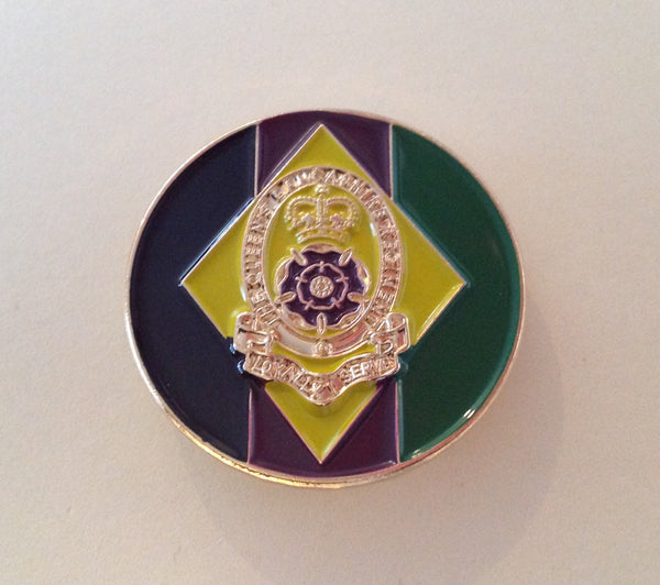 Queen's Lancashire Regiment ( QLR-B ) Colours Lapel Badge 30mm C01 ...