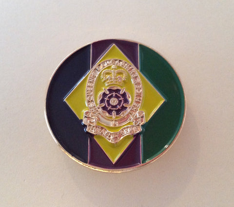 Queen's Lancashire Regiment ( QLR-B ) Colours Lapel Badge 30mm