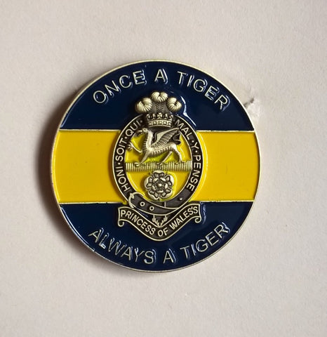 Once A Tiger ( PWRR ) Colours Lapel Badge 3D 30mm C11
