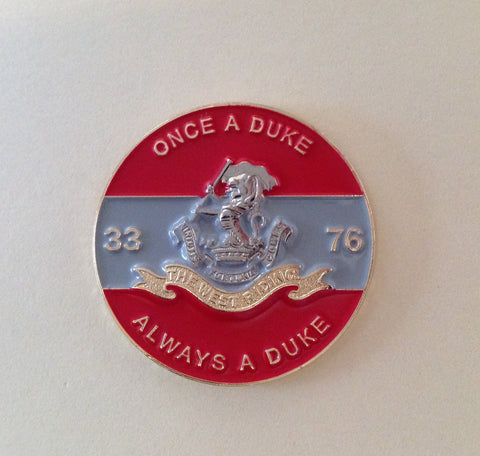 Duke of Wellington Regiment ( DWR-B ) Colours Lapel Badge 30mm