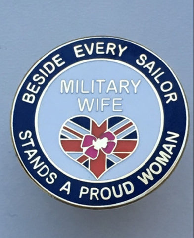 Military Wife Sailor Lapel Badge 25mm